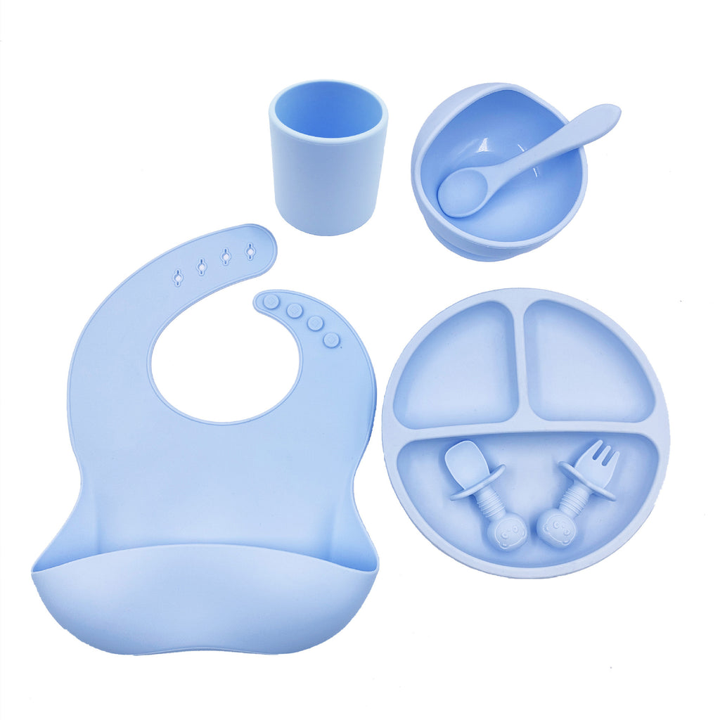 Baby Cutlery Set Silicone Bib