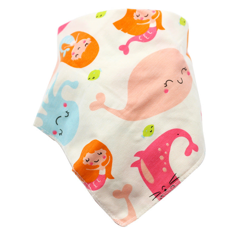 Baby Cotton Cartoon Absorbent Bibs