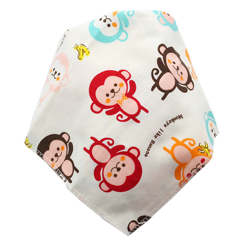 Baby Cotton Cartoon Absorbent Bibs