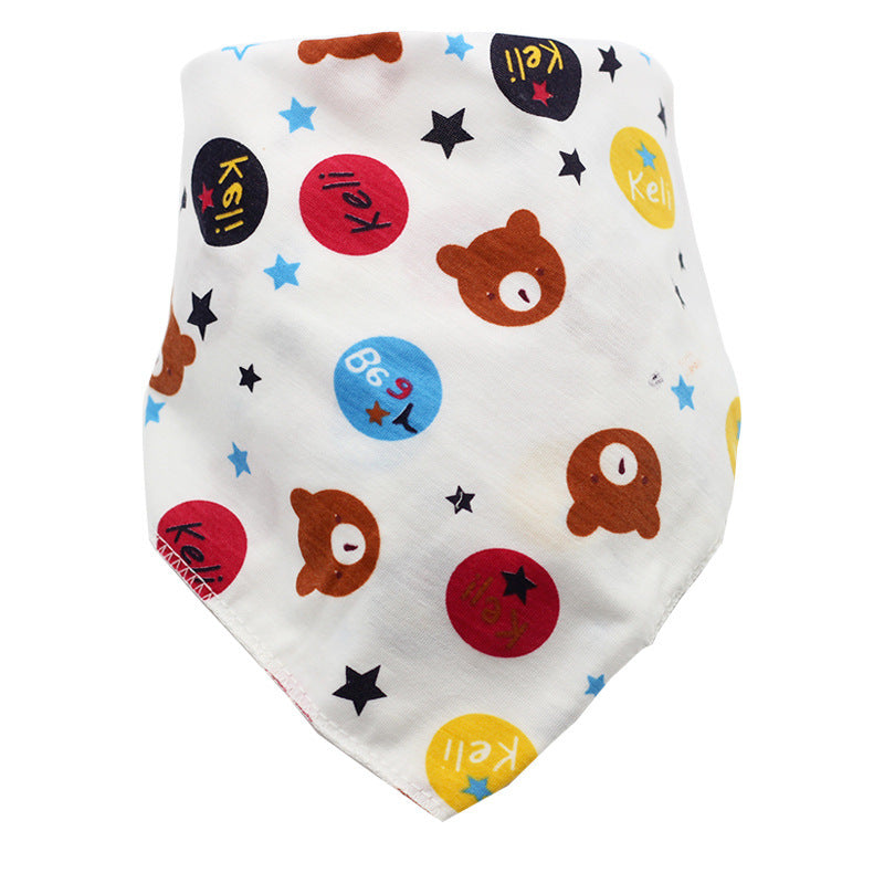 Baby Cotton Cartoon Absorbent Bibs