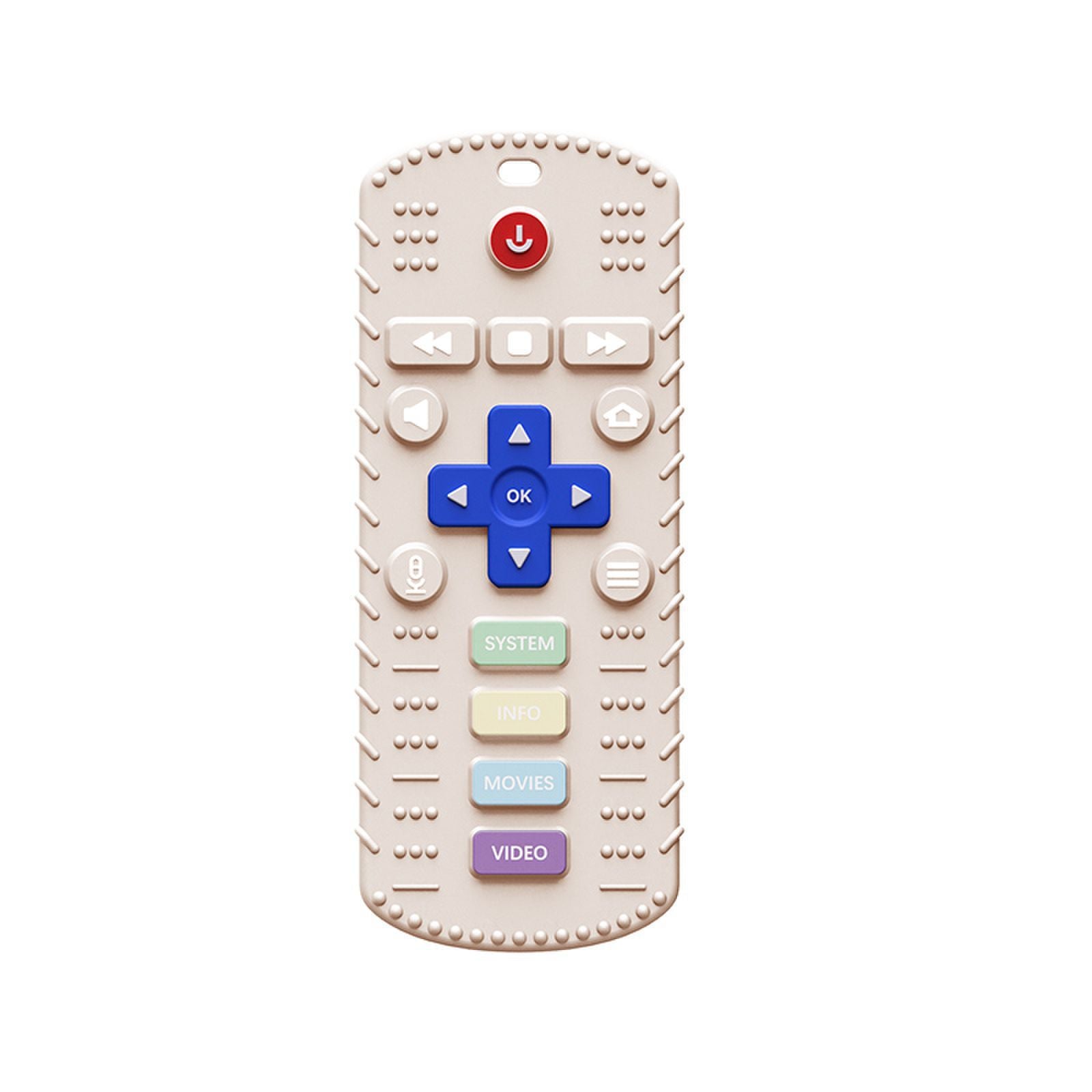 Food Grade Material Baby Molar Toy Remote Control Teether