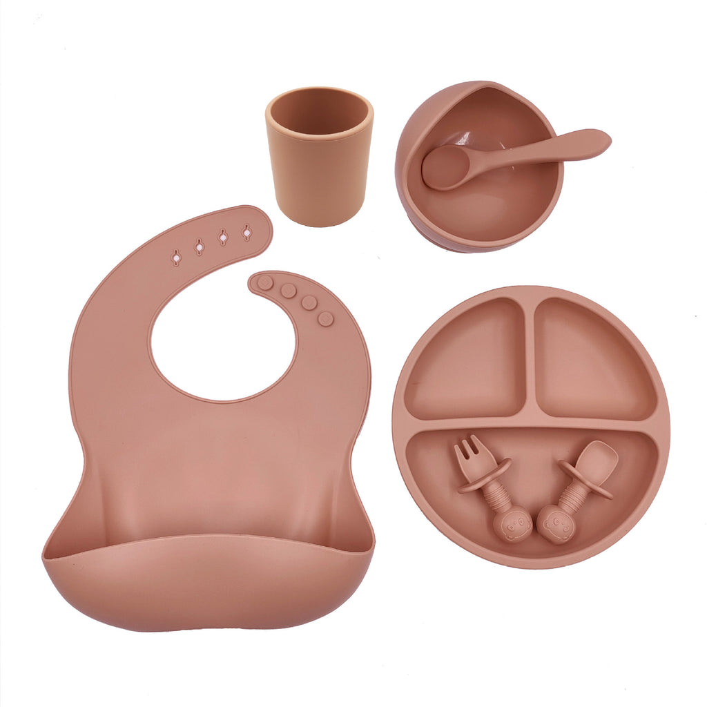 Baby Cutlery Set Silicone Bib