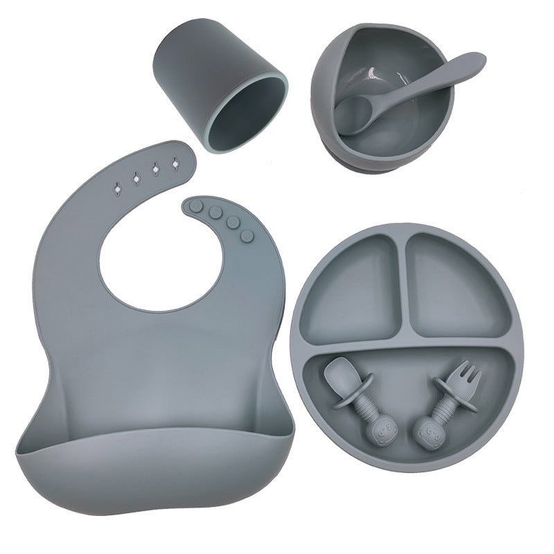 Baby Cutlery Set Silicone Bib