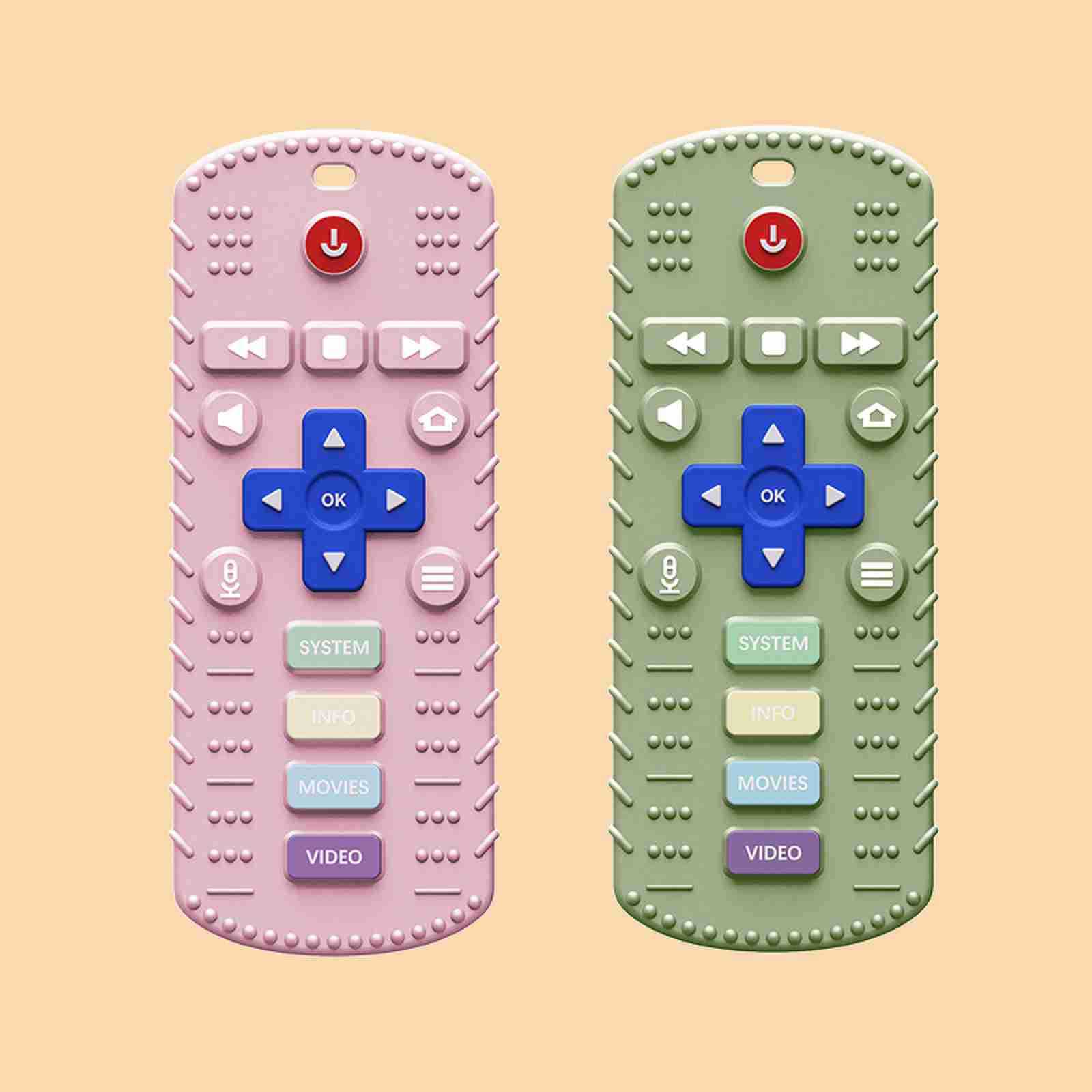 Food Grade Material Baby Molar Toy Remote Control Teether
