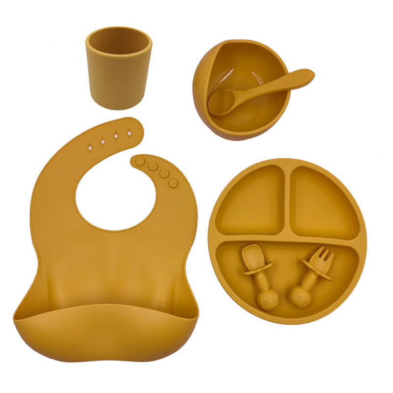 Baby Cutlery Set Silicone Bib
